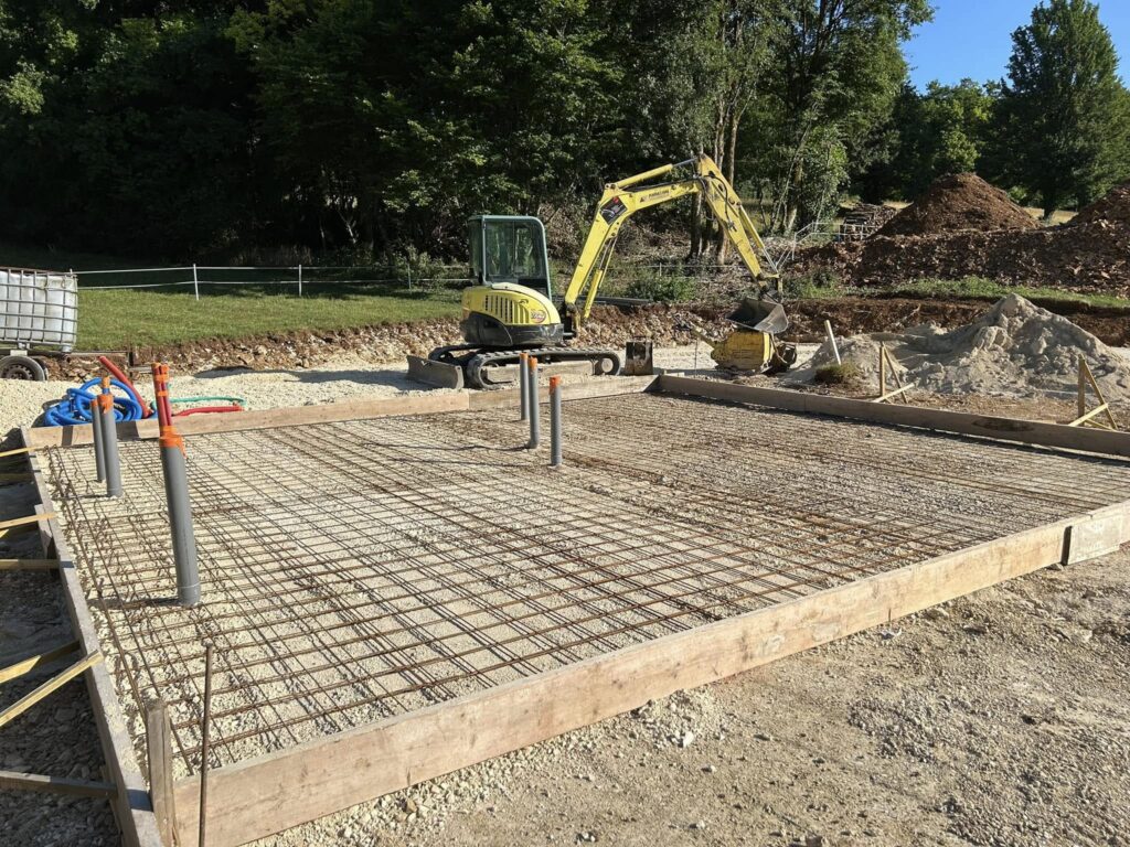 t-p-j.fr - terrassement prêt à bétonner pour un chalet